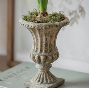 Rustic Pedestal Planter view 2