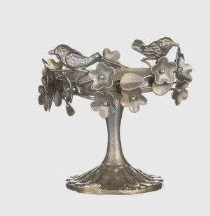 Flowery Bird Bath Candle Holder view 2