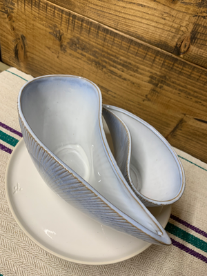 Blue Ombré Shell Bowl view 2