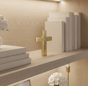 Gold Standing Cross Ornament view 2