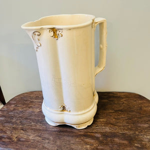 Cream and Gold Vintage Jug view 4