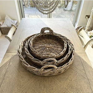 Round Kubu Rattan Tray - XL view 1