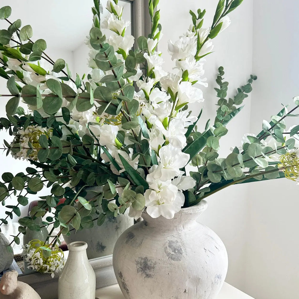 White Gladioli Stem