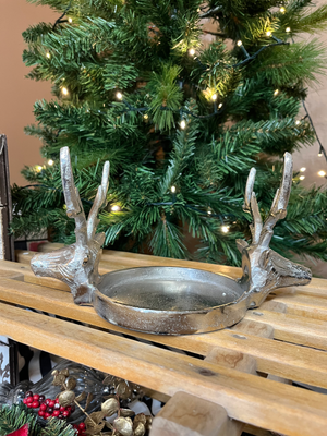 Double Headed Stag Candle Holder view 4