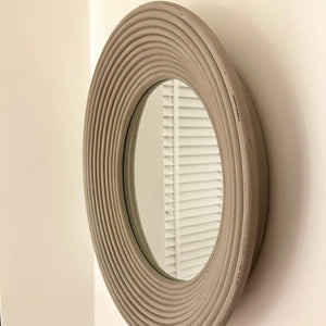 Wilton Grey Round Mirror view 2