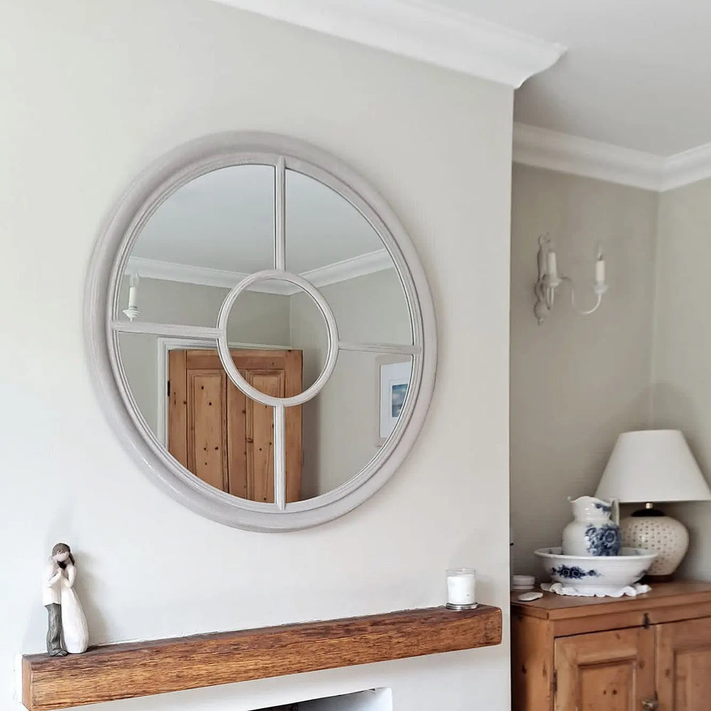 Large Grey Portal Mirror