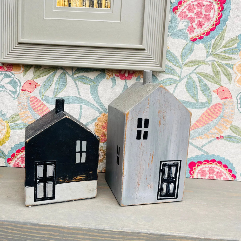 Grey & Black Houses - Set of 2