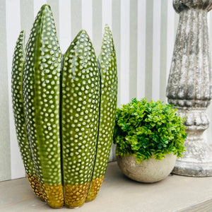 Green 'Spiky' Vase view 1