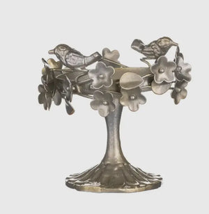 Flowery Bird Bath Candle Holder view 2