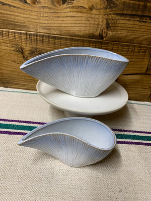 Blue Ombré Shell Bowl view 1