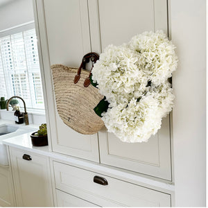 Huge White Hydrangea Stem view 3