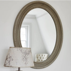 Grey Oval Mirror view 6