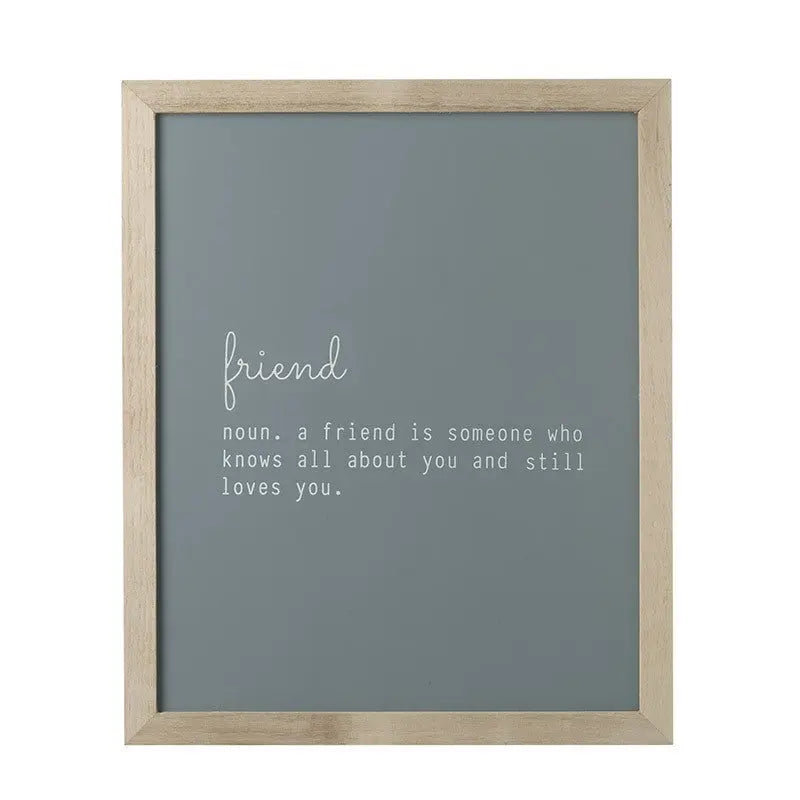 'Friend' Quote in Frame
