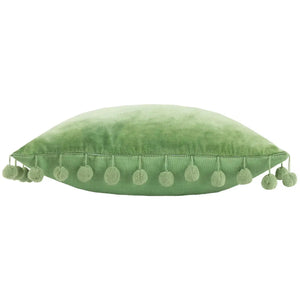 Velvet Pompom Cushion view 3