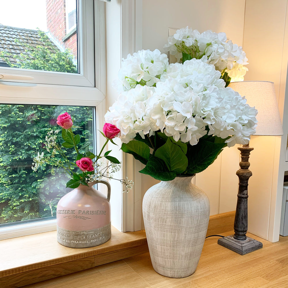 White Hydrangea Stem