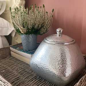 Silver Hammered Jar view 5