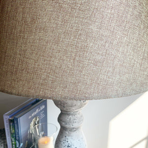 Rustic stone lamp view 5