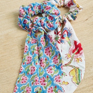 Taruni Block Print Hair Scrunchie view 2