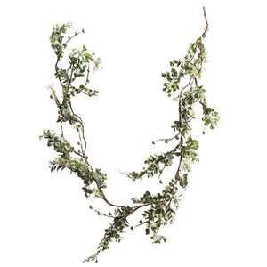 Olive & White Berry Garland view 3