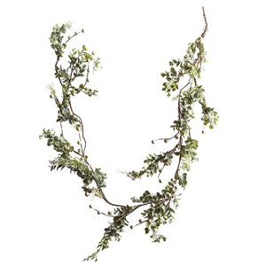 Olive & White Berry Garland view 3