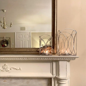 Silver Wire Candle Lantern view 1