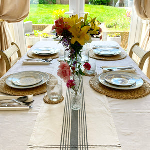 Grey Striped Table Runner view 7