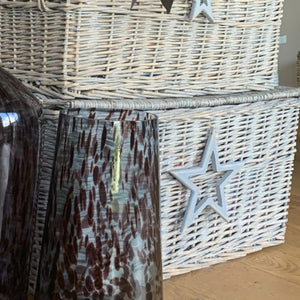 Black Dappled Tapered Vase view 3