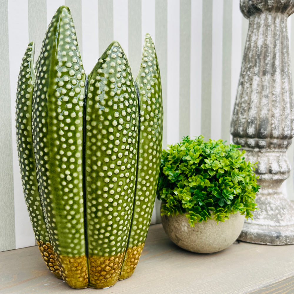 Green 'Spiky' Vase