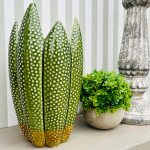 Green 'Spiky' Vase view 1