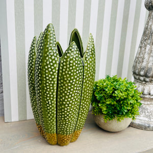 Green 'Spiky' Vase view 2