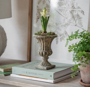 Rustic Pedestal Planter view 1