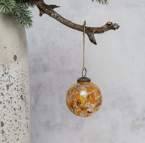 Amber Botanical Bauble view 3