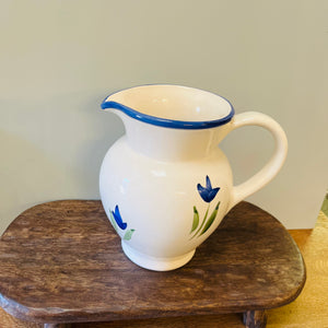 Blue Floral Jug view 3