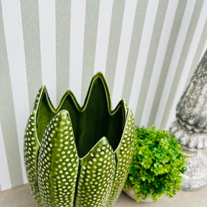 Green 'Spiky' Vase view 3