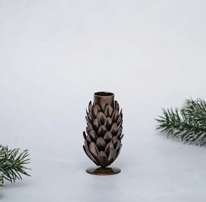 Metal Fir Cone Candle Holder view 5