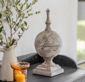 Globe Stone Finial view 5