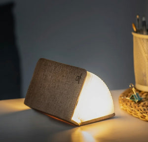 Linen Fabric Book Smart Light view 2