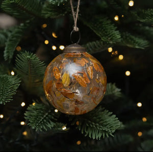 Amber Botanical Bauble view 2
