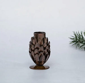 Metal Fir Cone Candle Holder view 3
