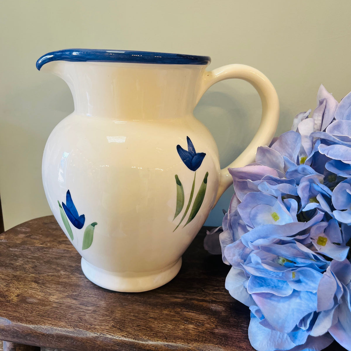 Blue Floral Jug