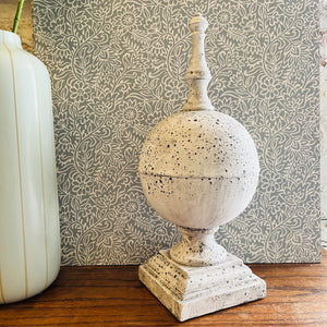 Globe Stone Finial view 2