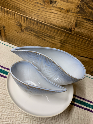 Blue Ombré Shell Bowl view 1