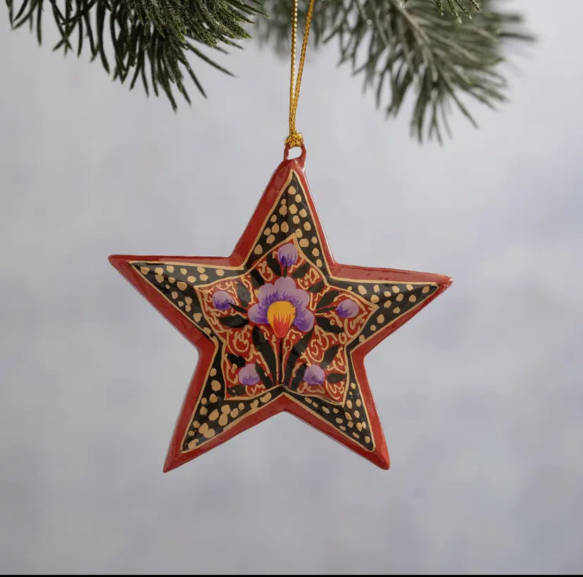 Red Mini Star Hanging Decoration