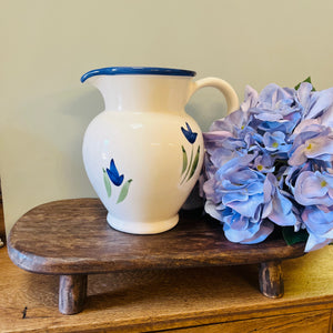 Blue Floral Jug view 2