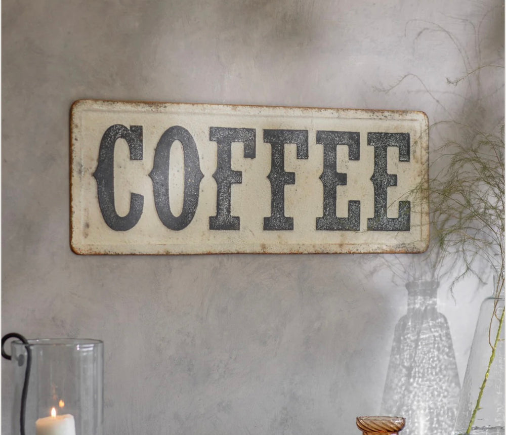 Metal ‘COFFEE’ Wall Plaque