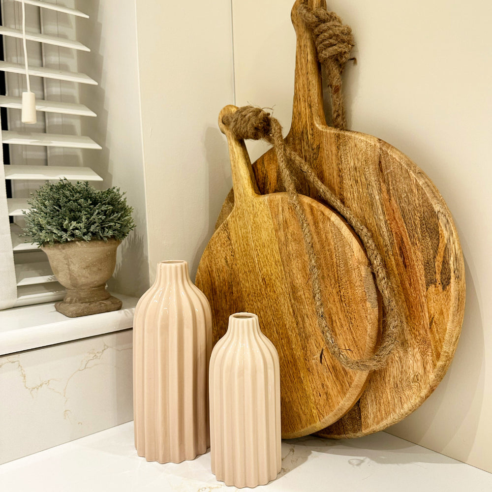 Ribbed Vase