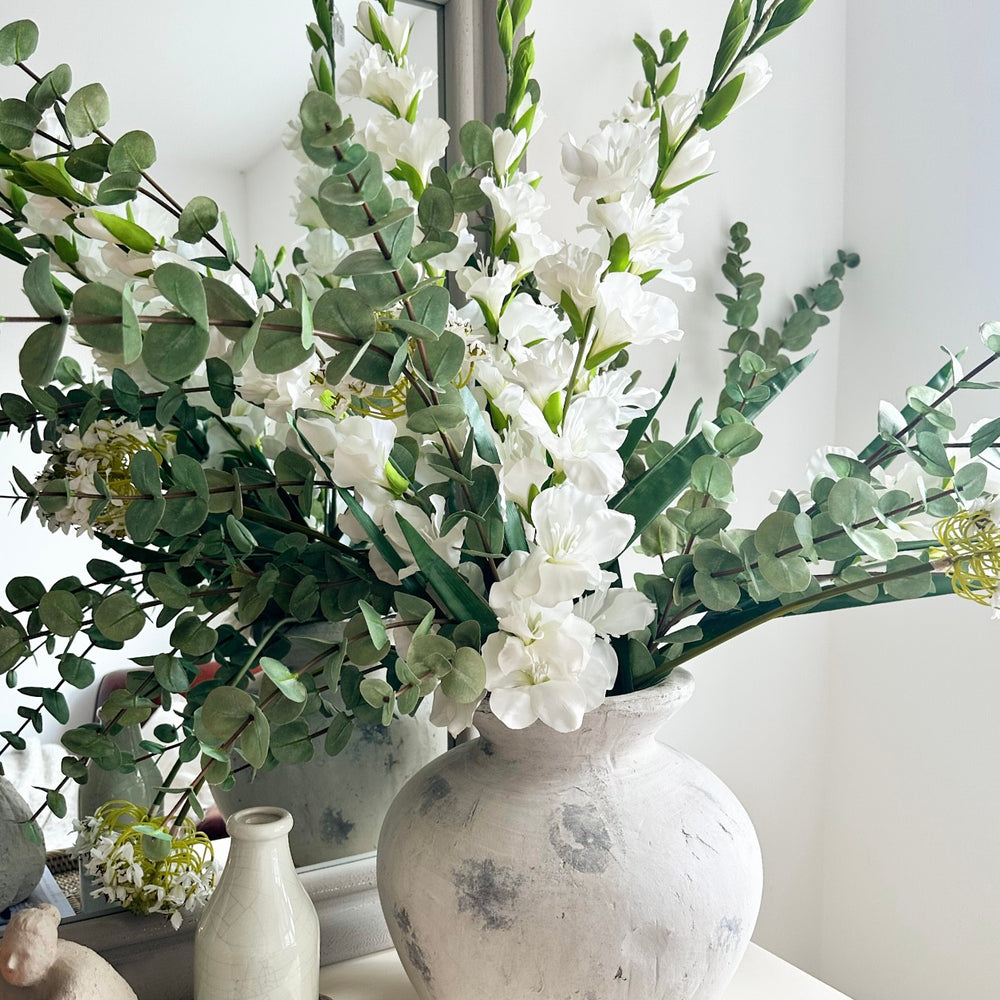 White Gladioli Stem