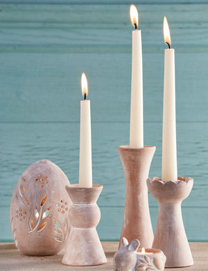 Terracotta Waterlily Candle Holder view 3
