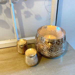 Burnished Glass Candleholders view 5