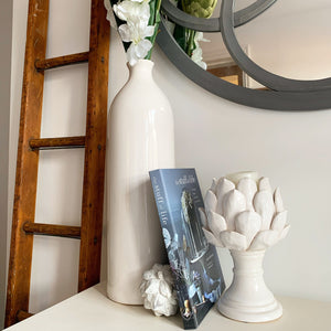Crackle Glazed Tall Aurora Vase view 5